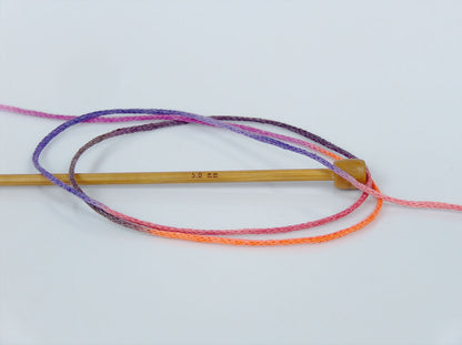 Macrame Cotton Print Orange, Pink, Maroon, Purple fnt2-74602