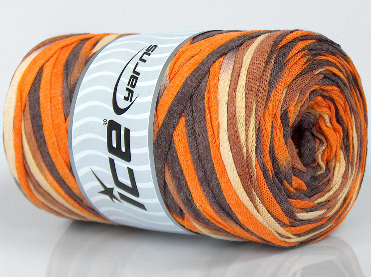 VisCot Ribbon Color Brown Shades, Yellow, Orange fnt2-74613