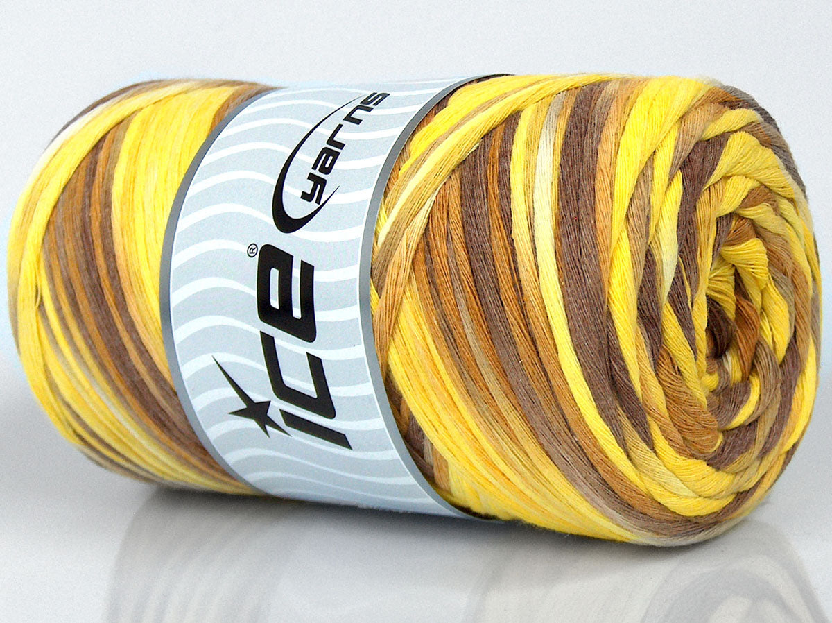 Natural Cotton Color 3mm Camel Shades, Yellow Shades fnt2-74636