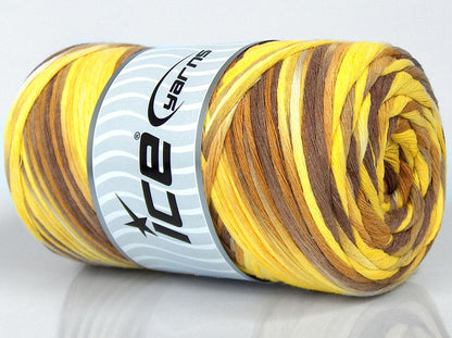 Natural Cotton Color 3mm Camel Shades, Yellow Shades fnt2-74636