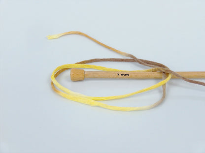 Natural Cotton Color 3mm Camel Shades, Yellow Shades fnt2-74636