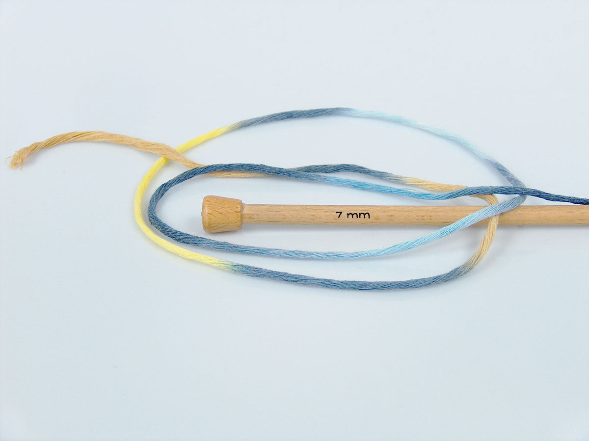 Natural Cotton Color 3mm Blue Shades, Yellow Shades fnt2-74638