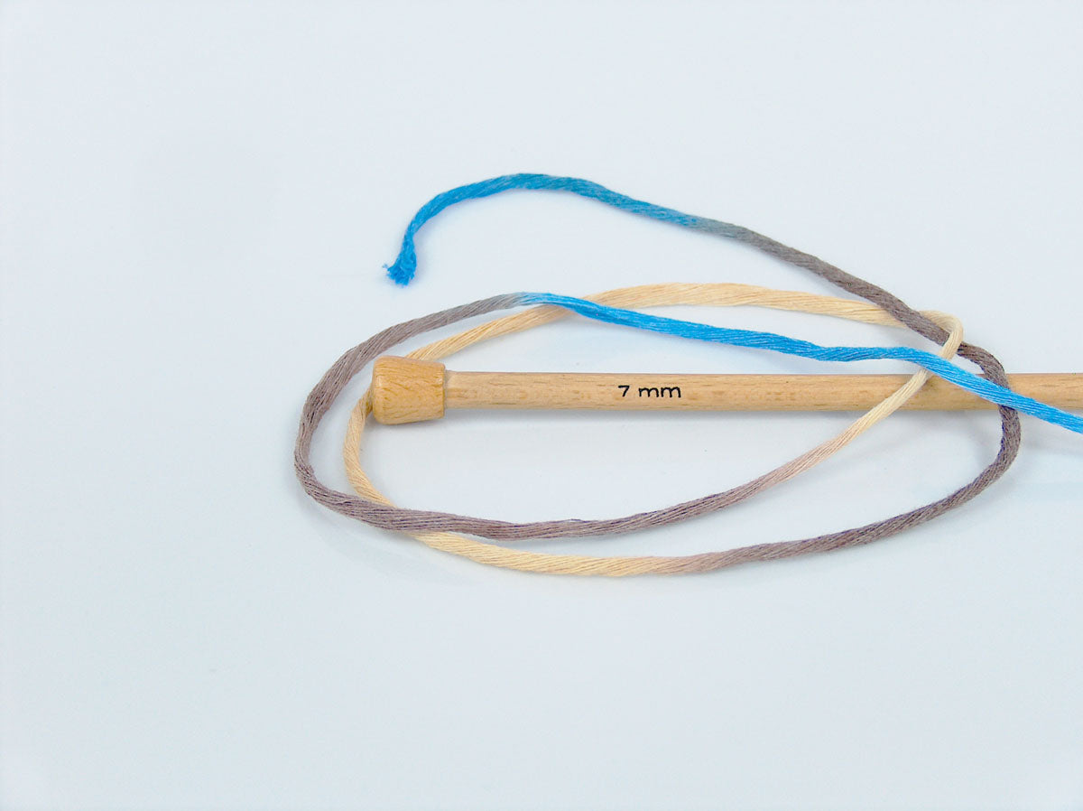 Natural Cotton Color 3mm Blue Shades, Brown Shades, Cream fnt2-74640