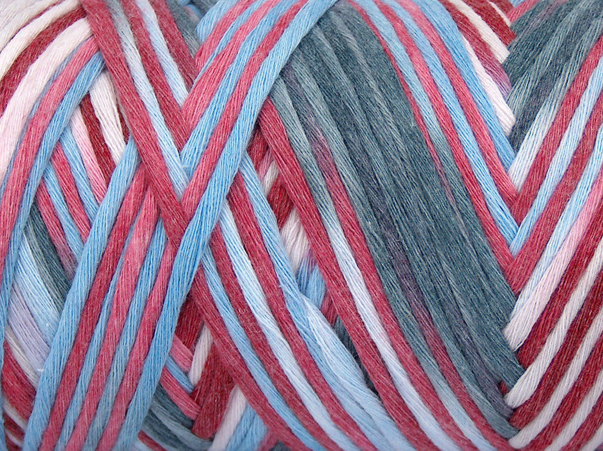 Natural Cotton Color 3mm Red, Pink Shades, Grey, Light Blue fnt2-74643