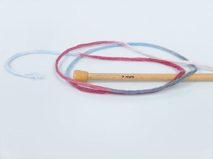 Natural Cotton Color 3mm Red, Pink Shades, Grey, Light Blue fnt2-74643