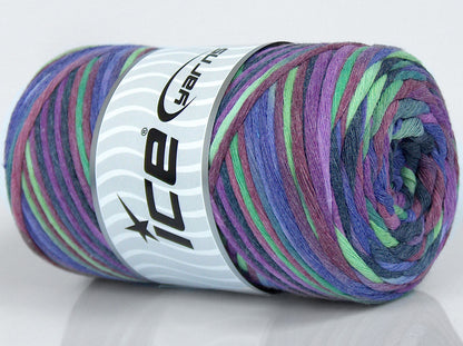 Natural Cotton Color 3mm Purple, Maroon, Grey, Green fnt2-74644