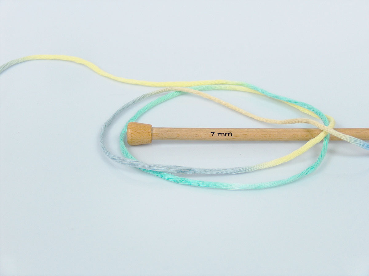 Natural Cotton Color 3mm Light Yellow, Light Grey, Green Shades fnt2-74647