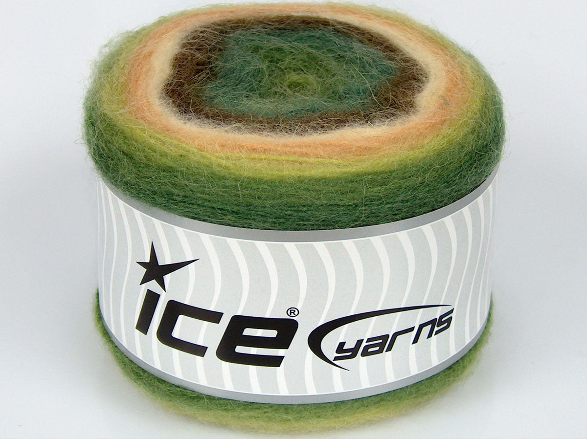 Cakes Mohair Green Shades, Cream Shades, Brown fnt2-74718