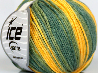 Lorena Batik DK Green Shades, Yellow fnt2-75307