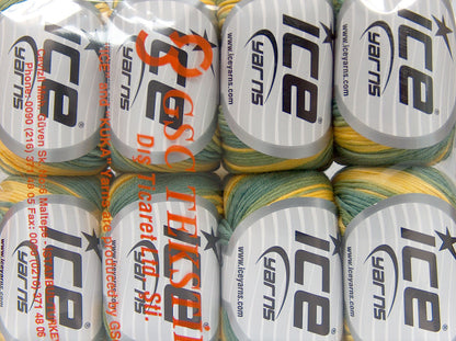 Lorena Batik DK Green Shades, Yellow fnt2-75307