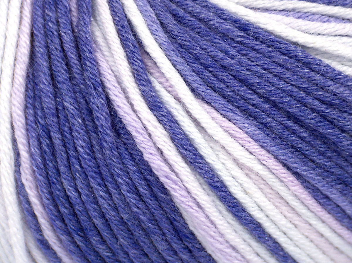 Ice Yarns Lorena Batik DK – Nuances de lilas – 50 % coton, 50 % acrylique