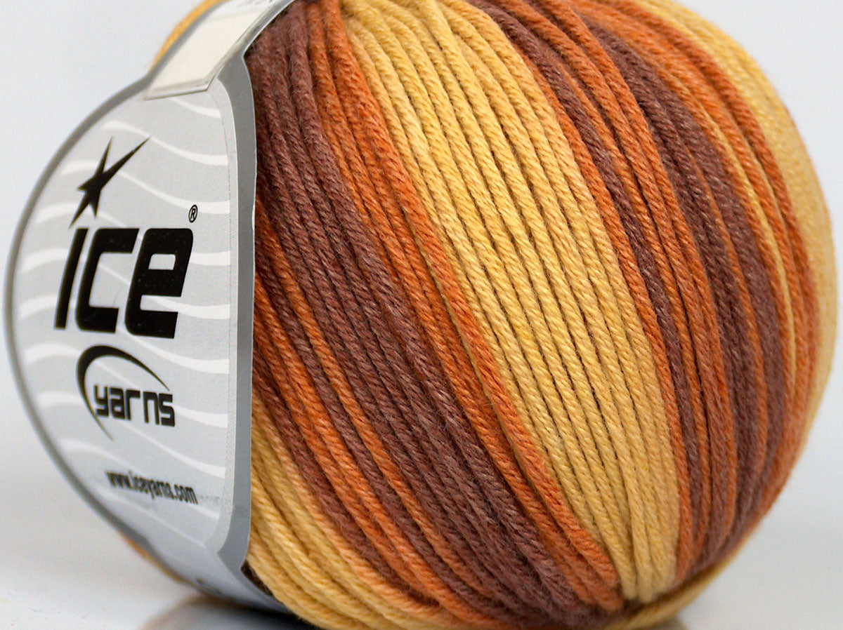 Lorena Batik DK Brown Shades, Light Gold fnt2-75310