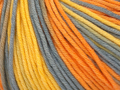 Lorena Batik DK Orange, Yellow, Camel, Grey fnt2-75312
