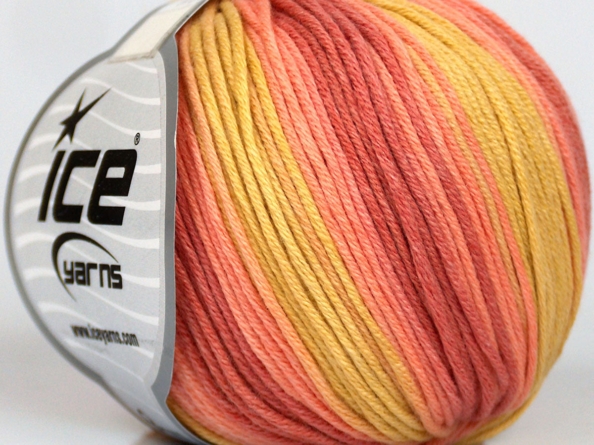 Lorena Batik DK Salmon Shades, Light Gold fnt2-75313