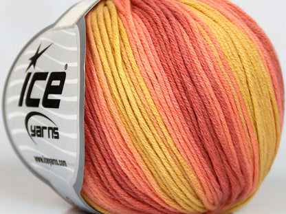Lorena Batik DK Salmon Shades, Light Gold fnt2-75313