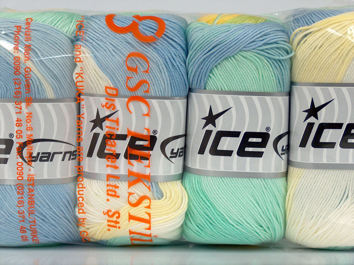 Gelato Cream, Yellow, Blue, Green Shades fnt2-75816