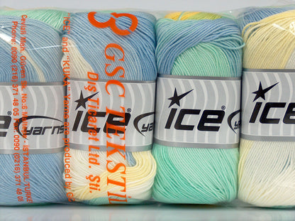 Gelato Cream, Yellow, Blue, Green Shades fnt2-75816