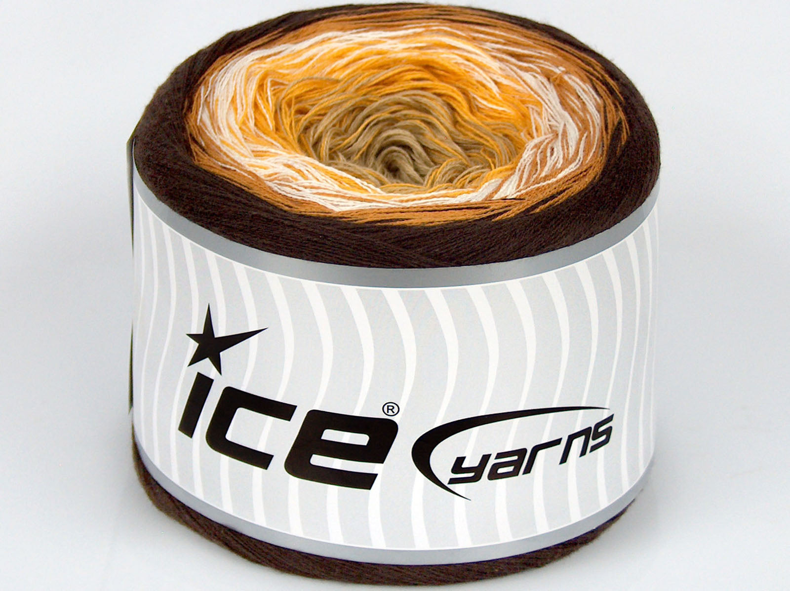 Cakes Cotton Fine Light Camel, Yellow, White, Brown Shades fnt2-76086