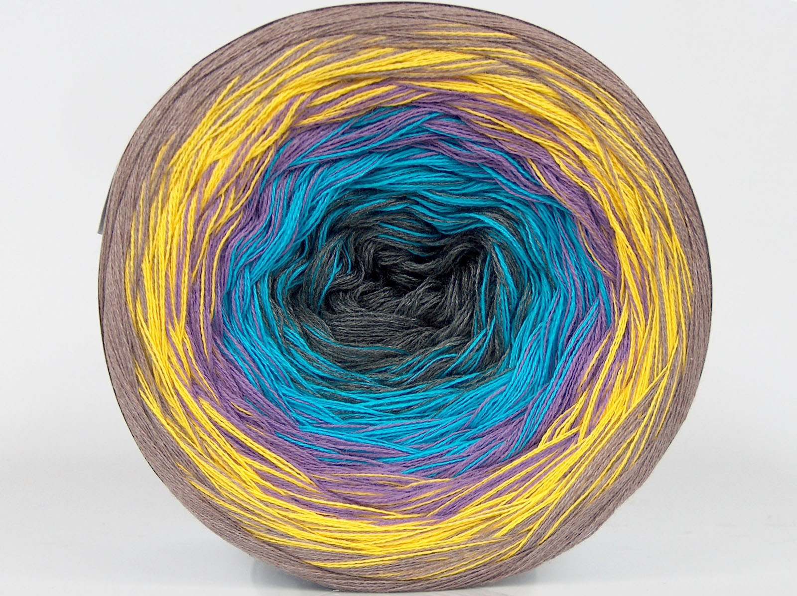 Cakes Cotton Fine Grey, Turquoise, Purple, Yellow, Camel fnt2-76091