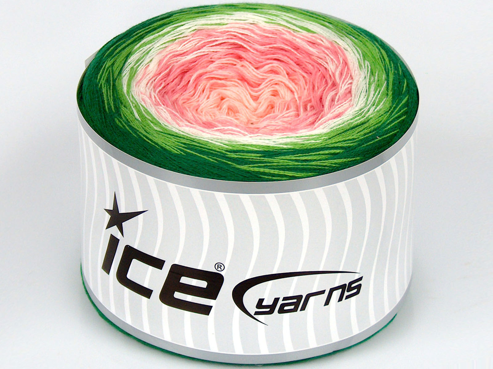 Cakes Cotton Fine Pink Shades, White, Green Shades fnt2-76092