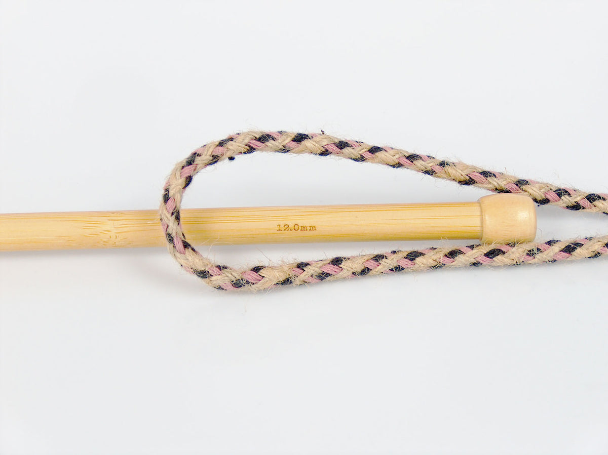Jute Decor Natural, Dark Navy, Pink fnt2-76455