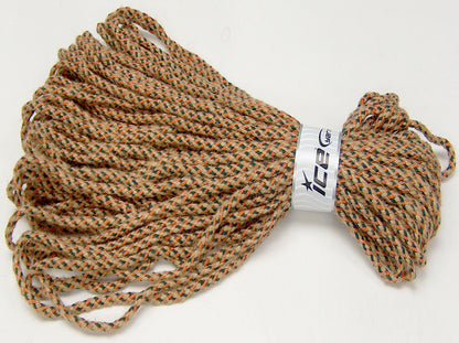 Jute Decor Natural, Dark Green, Orange fnt2-76456