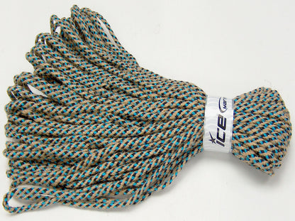 Jute Decor Natural, Dark Navy, Turquoise fnt2-76457