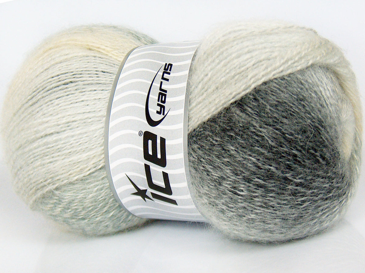 Mohair Pastel Grey Shades, Cream Shades fnt2-76776