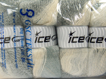 Mohair Pastel Grey Shades, Cream Shades fnt2-76776