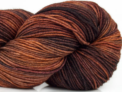 Hand Dyed Sock Merino Brown Shades, Maroon Shades fnt2-76801