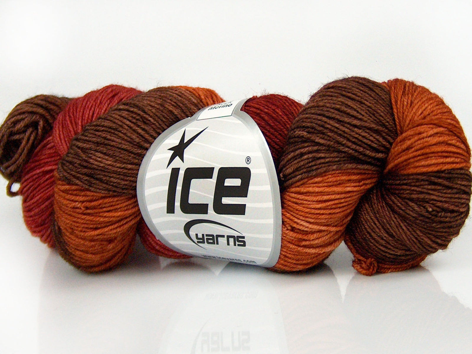 Hand Dyed Sock Merino Brown, Gold, Burgundy fnt2-76802