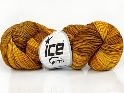 Hand Dyed Sock Merino Olive Green Shades fnt2-76804