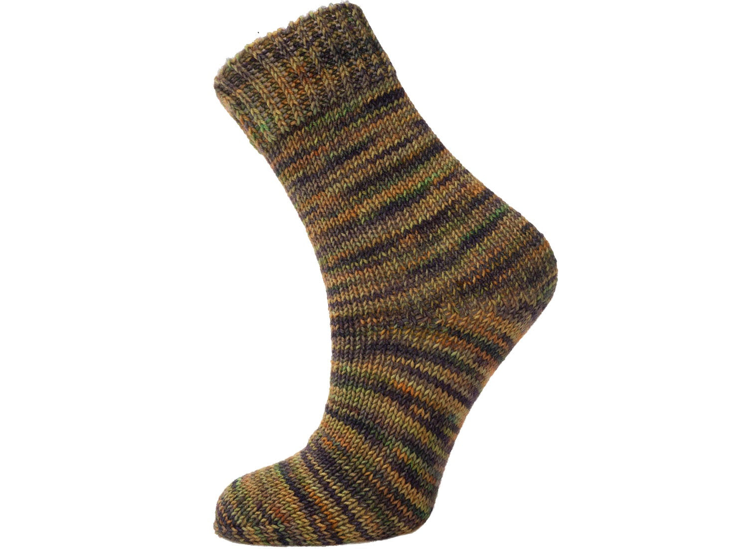 Hand Dyed Sock Merino Purple, Green, Gold fnt2-76806
