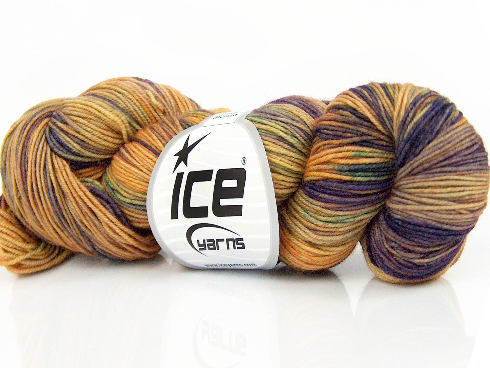 Hand Dyed Sock Merino Purple, Green, Gold fnt2-76806