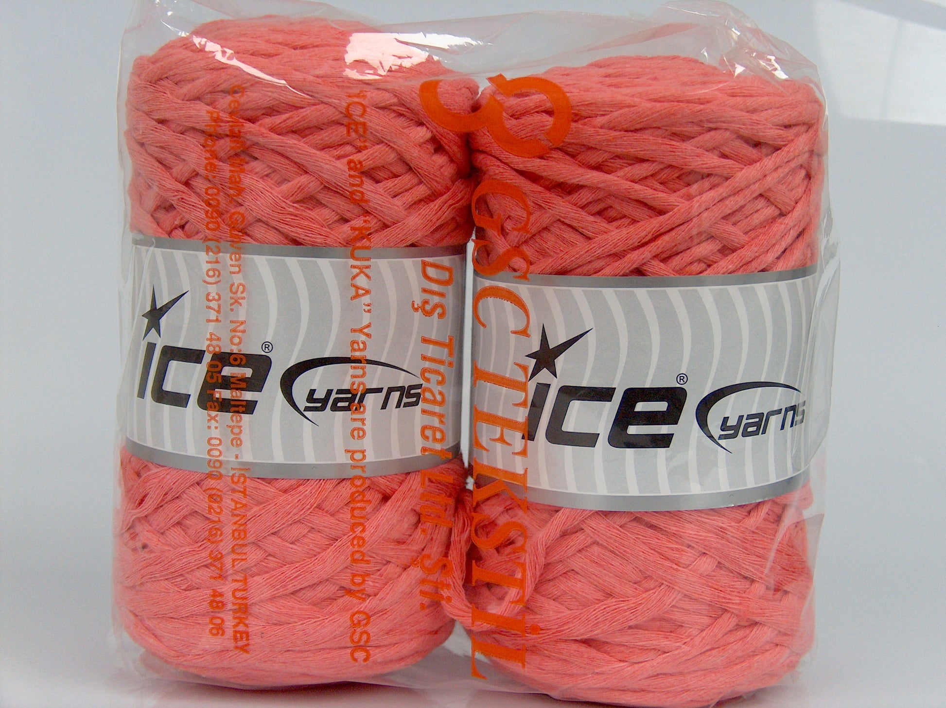 Natural Cotton Chunky Salmon fnt2-77086