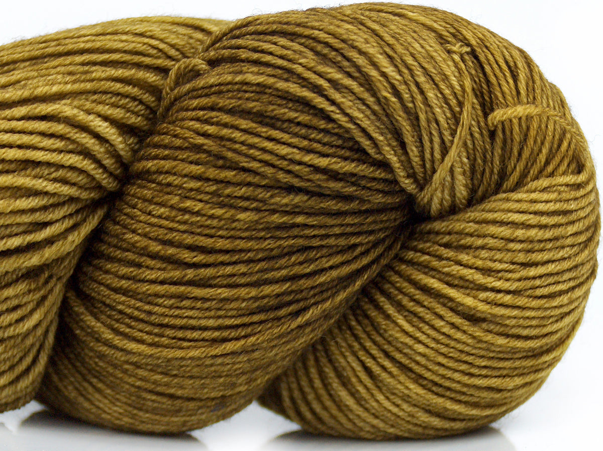 Ice Yarns Laine mérinos extrafine teinte à la main – Mousse antique – 100 % laine mérinos extrafine superwash