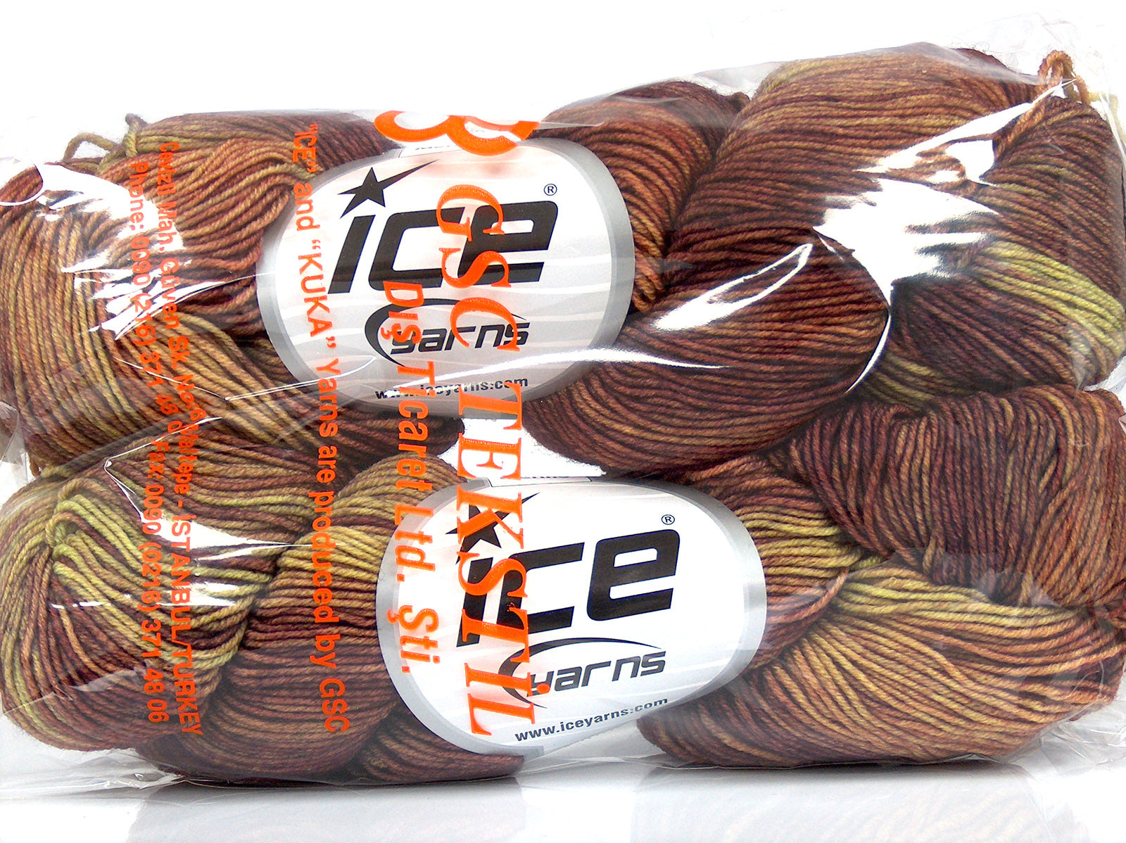 Hand Dyed Sock Merino Khaki Shades, Burgundy Shades fnt2-77217