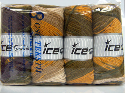 Ambiance Maroon, Khaki, Beige, Gold, Camel fnt2-77419