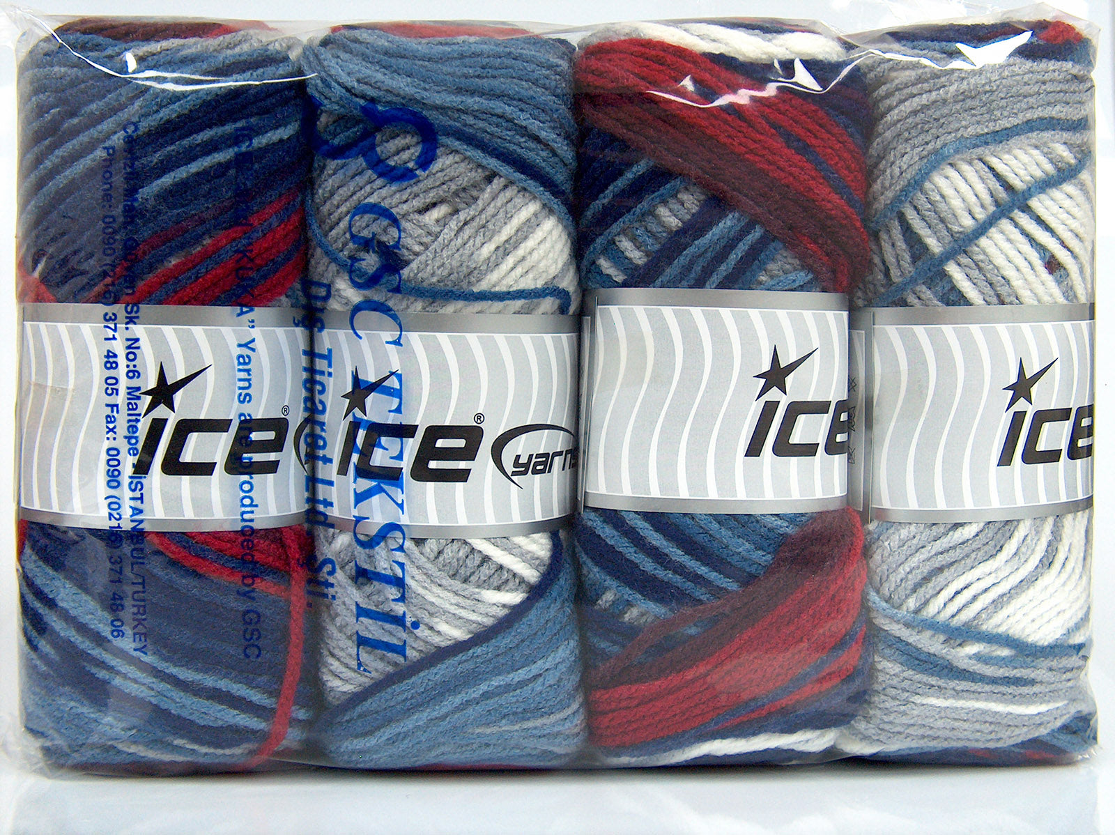 Ambiance Blue Shades, Red, Maroon, Grey, White fnt2-77427