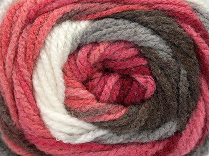 Ambiance Pink Shades, Brown, Light Grey, White fnt2-77432