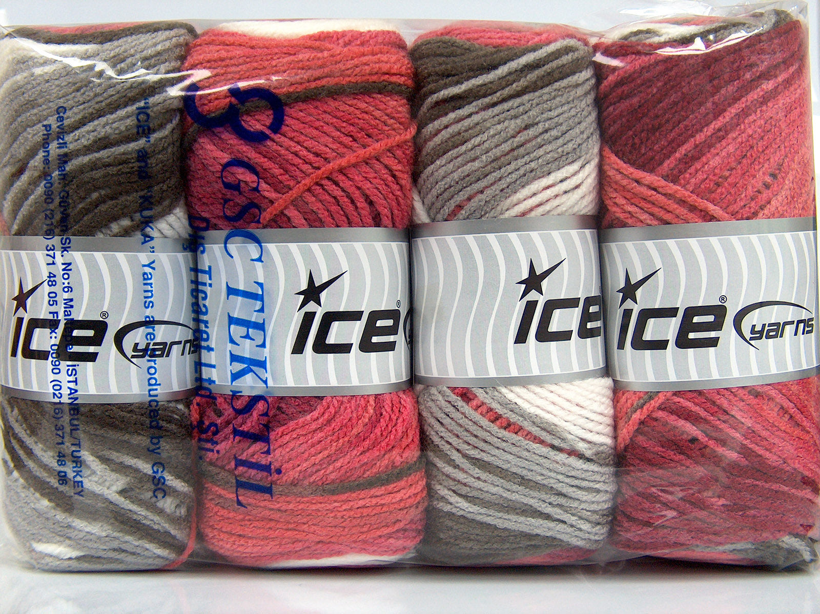 Ambiance Pink Shades, Brown, Light Grey, White fnt2-77432