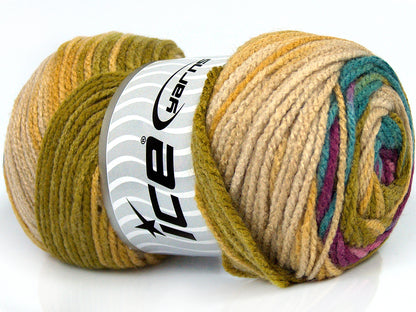 Ambiance Green Shades, Beige, Pink, Lilac fnt2-77435