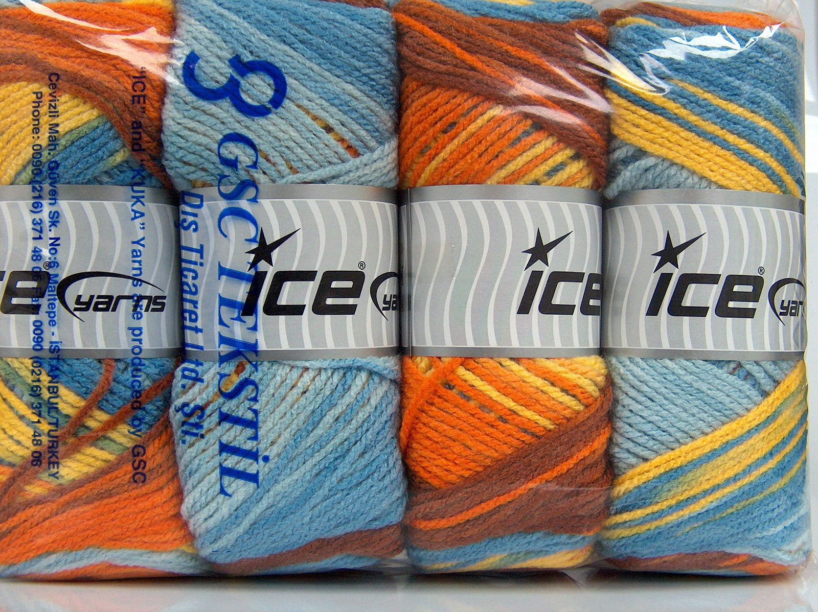 Ambiance Orange, Gold, Yellow, Blue, Green fnt2-77436
