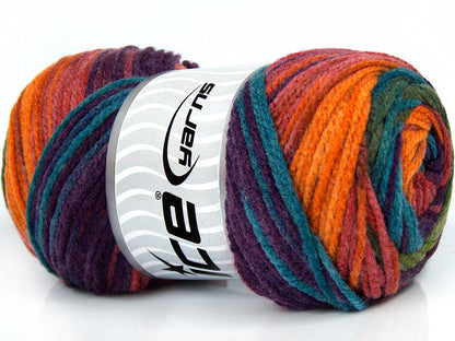 Ambiance Orange, Pink, Purple, Turquoise, Green fnt2-77440