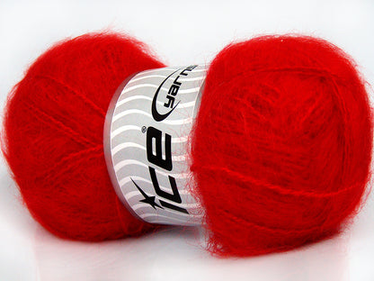 Ice Yarns Mohair Classic – Red 4 – 70 % Mohair, 30 % Acryl
