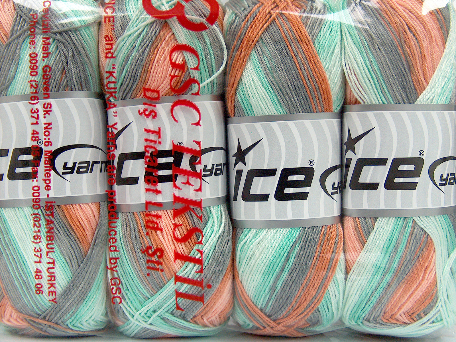 Biscuit Mint Green, Orange Shades, Grey fnt2-77493