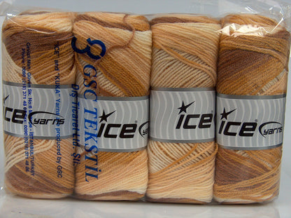 Baby Batik Brown Shades, Cream fnt2-77500