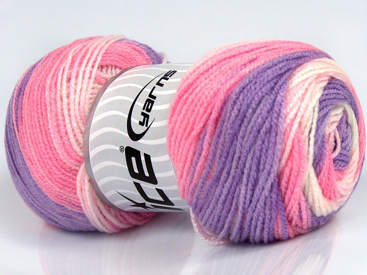 Baby Batik Pink, Lilac, White fnt2-77508