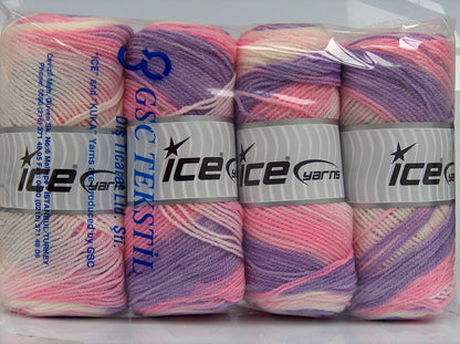 Baby Batik Pink, Lilac, White fnt2-77508