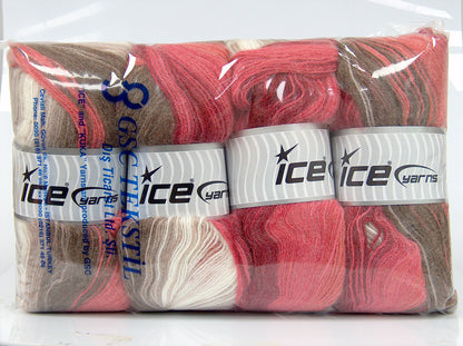 Angora Batik Pink Shades, Camel, Beige, Ecru fnt2-77524